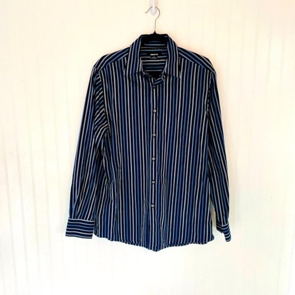 Claiborne men’s blue dress shirt - Medium